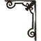Ekena Millwork Fleur De Lis Wrought Iron Bracket, (Triple center brace), Antiqued Warm Silver 2"W x 7 1/2"D x 10"H BKTM02X07X10TFLAWS - alternate 6
